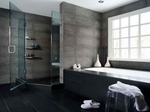 Modern-Bathroom-Black-Floor-Decoration-Pictures